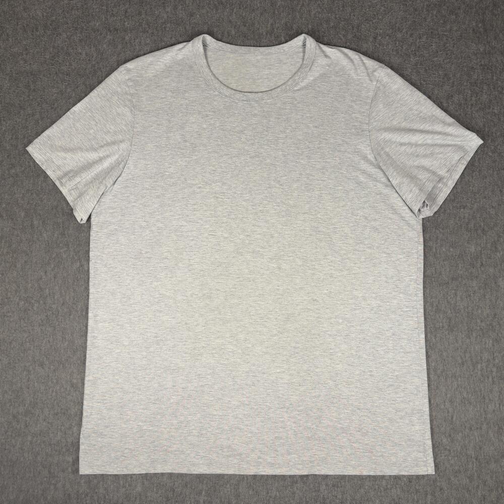Lululemon Shirt Mens XL Gray Short Sleeve Crewneck Performance Athletic Tee